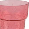 Skleněný obal na orchidej D15,5 cm H 18 cm červená pavučina Náhled obrázku produktu 5