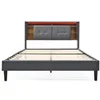 okwish Bett 160x200 cm – Bett mit Stauraum – Polsterbett, Produktbild-Vorschau 1