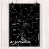 Mr. & Mrs. Panda Bild Angermünde DIN A5 - Geschenk, Stadt Produktbild-Vorschau 2