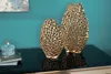 Filigranes Vasen 2er Set ABSTRACT LEAF 40cm gold Handarbeit Produktbild-Vorschau 4