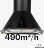 Noir Hotte aspirante rétro noir acier 60cm 430 m³/h Voir les images du produit 4