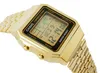 A close-up, angled shot of a gold Casio digital watch against a white background. Produktbild-Vorschau
