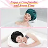 2 Stück Satin Bonnet Schlafhaube Seide Locken Atmungsaktive Produktbild-Vorschau 3