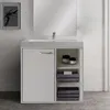 Waschbeckenschrank - Badmöbel - weiß Produktbild-Vorschau 2