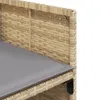 Möbel Gartenstühle mit Kissen 4 Stk. Beigemischung Poly Produktbild-Vorschau 10