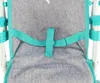 A close-up view of the seat and harness of a baby stroller. Produktbild-Vorschau