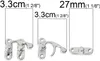 4 Truhen-Schlösser 2,7x3,3cm silber Kistenschloss Produktbild-Vorschau 1