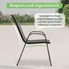 GIHAUVIA 4er Set Gartenstühle Stapelbar robustem Produktbild-Vorschau 6