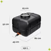Garronda Wassertank 150 Liter Wasserbehälter mit Deckel Produktbild-Vorschau 2