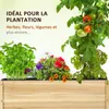 Outsunny Jardiniššre sur roulettes - jardiniššre Voir les images du produit 3
