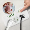 Rallonge multiprise KOBI LINEA PRO Blanc 3 compartiments Voir les images du produit 6