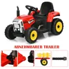 COSTWAY 3-biegowy traktor 12V z odłączaną przyczepą i Podgląd zdjęcia produktu 3