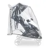 A transparent rain cover over a stroller, shown on a white background. Anteprima dell’immagine prodotto
