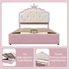 Lit plateforme pour enfant, design princesse avec couronne, Voir les images du produit 3