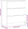 vidaXL Príborník vzhľad starého dreva 60x30x70 cm materiál Náhľad obrázku produktu 8