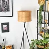 Dello Stehlampe aus Metall/Rattan in Schwarz/Natur Produktbild-Vorschau 10