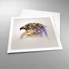 Poster - Poster ohne Rahmen - Adler Vogel Feder - 60x60 cm Produktbild-Vorschau 3