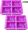 Quadratische Silikonseifenformen, DIY handgemachte Produktbild-Vorschau 1