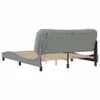 CLORIS Bettgestell mit LED Hellgrau 160x200 cm Stoff Produktbild-Vorschau 9