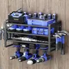 Porte-outils, étagère à outils métallique à 4 niveaux, Voir les images du produit 5