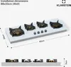 Klarstein Plynová varná deska Goldflame 4 Slim, 4 hořáky, Náhled obrázku produktu 7