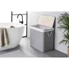WohnDirect Wäschekorb mit Deckel BAMBOO Hellgrau 150 L Produktbild-Vorschau 2