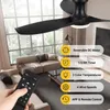 60W 3 Flügeln Deckenventilator mit Beleuchtung, LED Produktbild-Vorschau 5