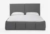 Polsterbett Doppelbett AGIS Stoff Grau 160x200cm Produktbild-Vorschau 4