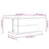 vidaXL Couchtisch Braun Eiche 102x55,5x40 cm Holzwerkstoff Produktbild-Vorschau 8