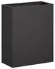 Garten-Pflanzgefäß Schwarz 40 x 20 x 40 cm Kaltgewalzter Produktbild-Vorschau 1