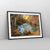 Gerahmtes Poster - Schwarzer Rahmen - Park Wasserfall Produktbild-Vorschau 8