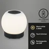 LED stolová lampa batériová stmievateľná sklenená Náhľad obrázku produktu 2