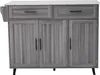 Sweiko 129x46(71)x91,5cm Esstischwagen /Anrichte mit Produktbild-Vorschau 13