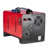 A red and black portable heater with a blue cap and a handle. Produktbild-Vorschau