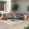 Loungeset 'Karg', inclusief sofa, salontafel en kussens, in Productafbeelding-voorbeeld 1