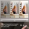 Puluomis miroir cosmétique Hollywood 18 LED 80x60cm 3 Voir les images du produit 2