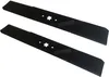 Two black lawn mower blades are shown against a white background. Anteprima dell’immagine prodotto
