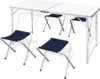 " " Campingtisch mit 4 Hockern Klappbar Höhenverstellbar Produktbild-Vorschau 4
