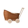 Kočárek pro panenky LUNA Willow s béžovým lemováním 48X28 Náhled obrázku produktu 3
