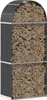 vidaXL Riparo per legna da ardere antracite 80x45x190 cm Anteprima dell’immagine prodotto 3