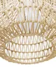 A close-up view of a woven pendant light fixture. Podgląd zdjęcia produktu