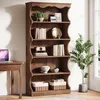 Bücherregal 178 cm Hoch mit 6 Böden, Standregal Produktbild-Vorschau 1
