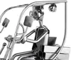 A close-up of a metal figurine of a forklift driver inside a forklift. Podgląd zdjęcia produktu