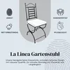 ORIGINALE Sedia da giardino orientale in metallo nero La Anteprima dell’immagine prodotto 7