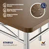 CASARIA® Esstisch mit 4 Stühlen Holz 5-tlg Set Metall Produktbild-Vorschau 6