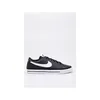 A black Nike Court Legacy NN shoe with a white swoosh logo and white sole, presented on a white background. Produktbild-Vorschau