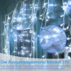 Yakimz LED sopel światła wróżki 400 LED 15m zimne białe Podgląd zdjęcia produktu 5
