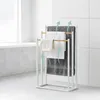 Relaxdays Handtuchständer, HBT: 76 x 45 x 21,5 cm, Metall, Produktbild-Vorschau 2