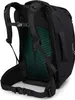 The back view of a black Osprey travel backpack. Produktbild-Vorschau