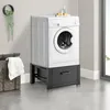 Telaio base per lavatrice con cassetto 63x54x31cm Nero Anteprima dell’immagine prodotto 7